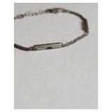 Silpada .925 Sterling Silver Bar Link Chain Bracelet 4.9g