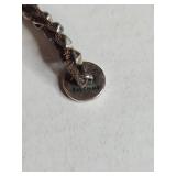 Silpada .925 Links of London Brown Cord Bracelet with Silver Beads 17g