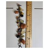 Silpada Sterling Silver Multi-Stone Charm Bracelet with Himalayan Salt Crystal