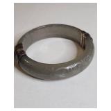 Silpada .925 Indonesian Jade Bangle with Silver Clasp