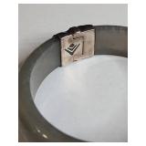 Silpada .925 Indonesian Jade Bangle with Silver Clasp