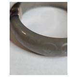 Silpada .925 Indonesian Jade Bangle with Silver Clasp