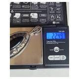 Sterling Silver Black Onyx Oval Pendant 22.49g