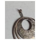 Silpada .925 Sterling Silver Modernist Spiral Pendant 8.7g