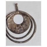 Silpada .925 Sterling Silver Modernist Spiral Pendant 8.7g