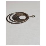 Silpada .925 Sterling Silver Modernist Spiral Pendant 8.7g