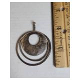 Silpada .925 Sterling Silver Modernist Spiral Pendant 8.7g