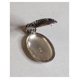 Silpada .925 Sterling Silver Oval Swirl Pattern Locket 12.1g