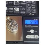 Silpada .925 Sterling Silver Oval Swirl Pattern Locket 12.1g