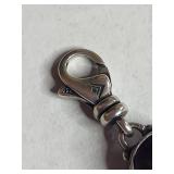 Silpada .925 Sterling Silver Purple Crystal Charm