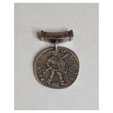 Israeli .925 Sterling Silver Double-Sided Medal Pendant 18.4g