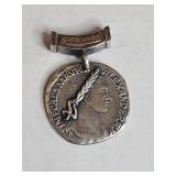 Israeli .925 Sterling Silver Double-Sided Medal Pendant 18.4g