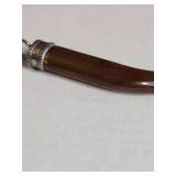 Silpada .925 Sterling Silver and Smoky Glass Striking Tiger Claw Pendant