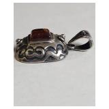 Silpada .925 Sterling Silver Baltic Amber Pendant 10g