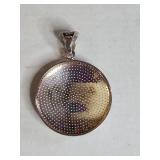 Silpada .925 Sterling Silver Round Dotted Pendant 15.1g