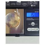 Silpada .925 Sterling Silver Round Dotted Pendant 15.1g