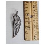 Silpada .925 Sterling Silver Angel Wing Pendant 2.7g