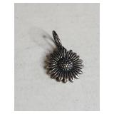 Sterling Silver .925 Daisy Flower Charm 2.7g