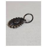 Sterling Silver .925 Daisy Flower Charm 2.7g