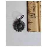 Sterling Silver .925 Daisy Flower Charm 2.7g