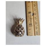 Gold-Tone Pineapple Pendant