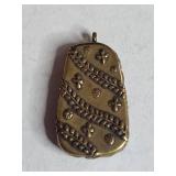 Retired Silpada Mixed Metal Turquoise Pearl Shadowbox Pendant