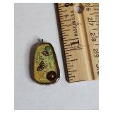 Retired Silpada Mixed Metal Turquoise Pearl Shadowbox Pendant