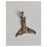 Sterling Silver .925 Whale Tail Charm Pendants