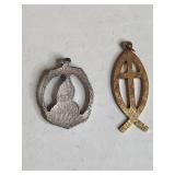 Religious Medal Pendant Set