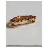 Red Heart Brooch