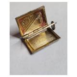 Silver Tone Book Locket Pendant