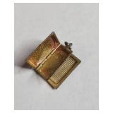 Silver Tone Book Locket Pendant