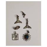 Ocean Theme Silver Charm Collection