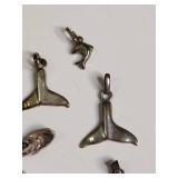 Ocean Theme Silver Charm Collection