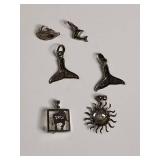 Ocean Theme Silver Charm Collection