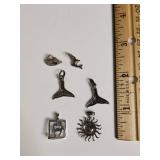 Ocean Theme Silver Charm Collection