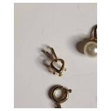 Gold Tone Charm Collection - Fish, Boots and Pearls