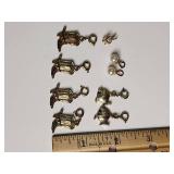 Gold Tone Charm Collection - Fish, Boots and Pearls