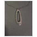Silpada .925 Sterling Silver Filigree Pendant Necklace, 11.21g