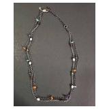Silpada Multi-Strand Gemstone Chain Necklace