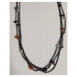 Silpada Multi-Strand Gemstone Chain Necklace