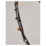 Silpada Multi-Strand Gemstone Chain Necklace