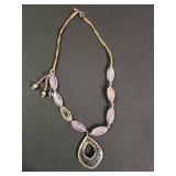 Silpada Quartz and Silver Pendant Necklace