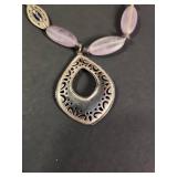 Silpada Quartz and Silver Pendant Necklace