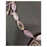 Silpada Quartz and Silver Pendant Necklace