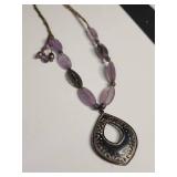 Silpada Quartz and Silver Pendant Necklace