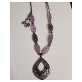 Silpada Quartz and Silver Pendant Necklace