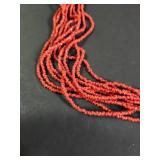Silpada Multi-Strand Red Coral Beaded Necklace