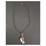 Silpada .925 Sterling Silver Multi-Stone Charm Necklace 10.32g
