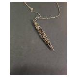 Silpada Sterling Silver Filigree Pendant Necklace 8.19g